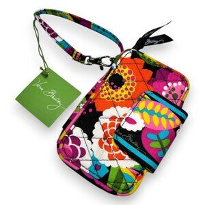 NEW Vera Bradley Va Va Bloom Smartphone Wristlet Zip Around Wallet Retired